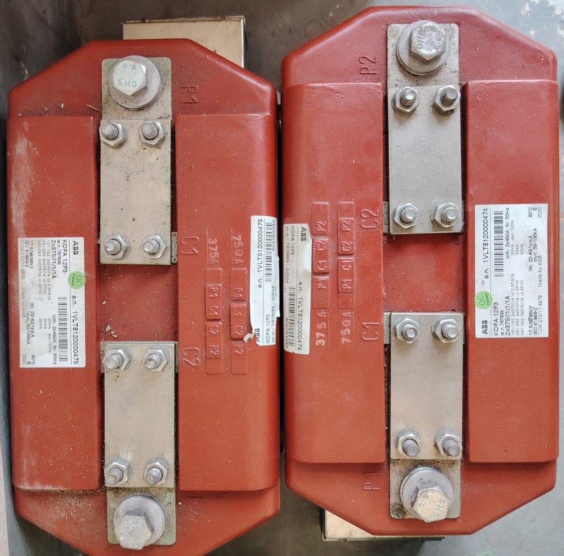 ABB KOFA 12F3 Nameplate